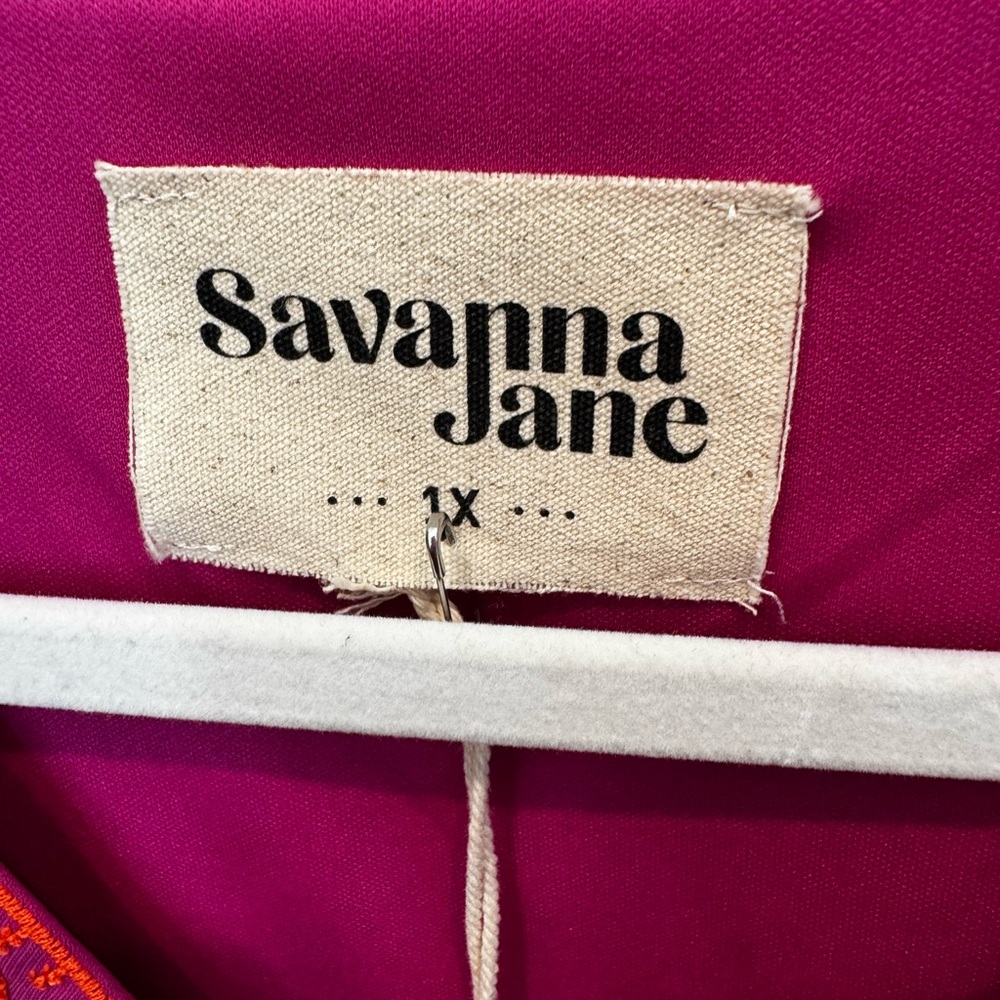 Savanna Jane Pink Embellished Cap Sleeve Blouse - Picture 2 of 5